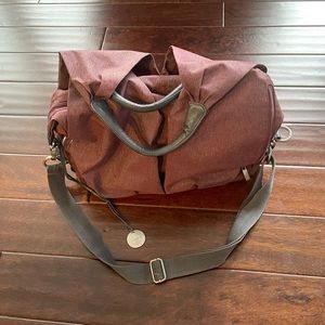 Lassig Womens Ecoya Series Green Label Neckline Diaper Bag - Burgundy Red